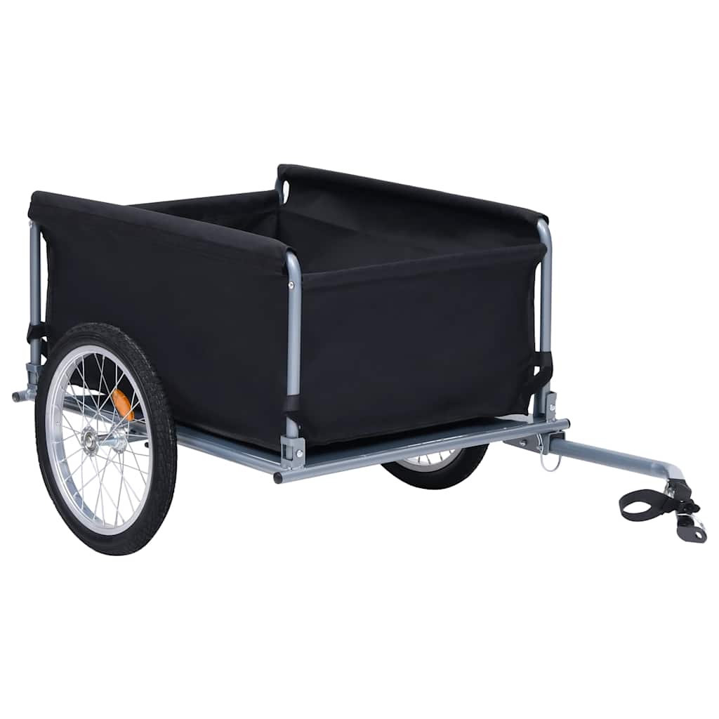 VidaXL Fahrradanhänger 65 kg Schwarz und Rot