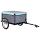 VidaXL Fahrradanhänger 65 kg Schwarz und Blau