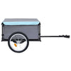 VidaXL Fahrradanhänger 65 kg Schwarz und Blau