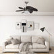Vidaxl Deckenventilator mit Lampe 76 cm dunkelbraun