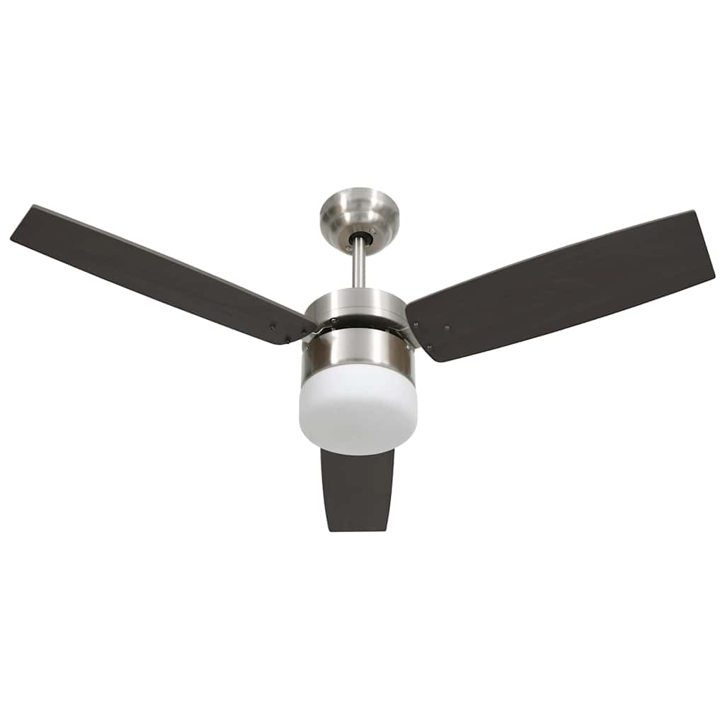 Vidaxl Deckenventilator mit Lampenfernbedienung 108 cm dunkelbraun