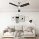 Vidaxl Deckenventilator mit Lampenfernbedienung 108 cm dunkelbraun