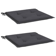 Vidaxl Gartenstuhlkissen 2 ST 40x40x3 cm Oxford Stoffanthrazit -gelöscht - afbeelding 3