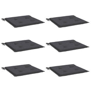 Vidaxl Garden Stuhl Pushions 6 Stcs 40x40x3 cm Oxford Stoffanthrazit -gelöscht - afbeelding 3