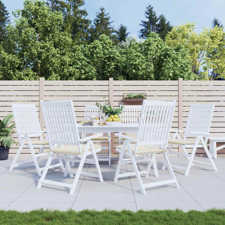 Vidaxl Gartenstuhl Kissen 6 ST 40x40x3 cm Oxford Stoff Crème -Colored