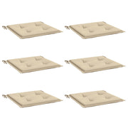 Vidaxl Garden Stuhl Kissen 6 Stcs 40x40x3 cm Oxford Stoff Beige - afbeelding 3