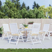 Vidaxl Garden Stuhl Kissen 6 Stcs 40x40x3 cm Oxford Stoff Beige - afbeelding 1