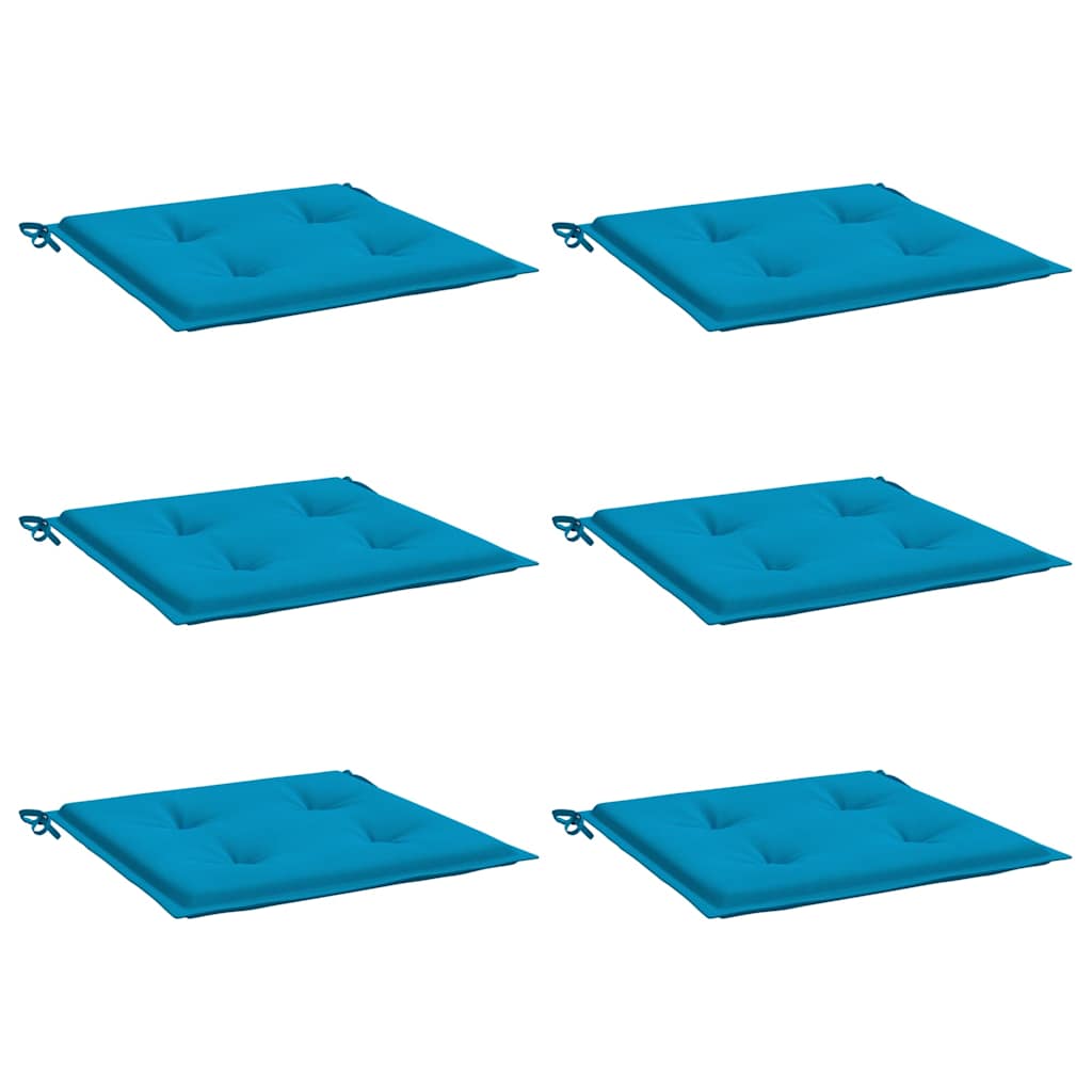 Vidaxx Gartenstuhlkissen 6 Stück 40x40x4 cm Oxford-Stoff blau