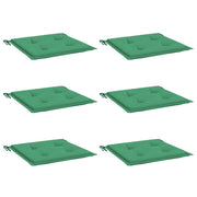 Vidaxl Gartenstuhl Kissen 6 ST 40x40x3 cm Oxford Stoff grün - afbeelding 3