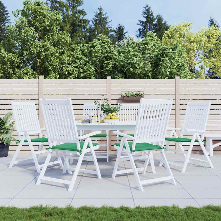 Vidaxl Gartenstuhl Kissen 6 ST 40x40x3 cm Oxford Stoff grün