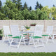 Vidaxl Gartenstuhl Kissen 6 ST 40x40x3 cm Oxford Stoff grün