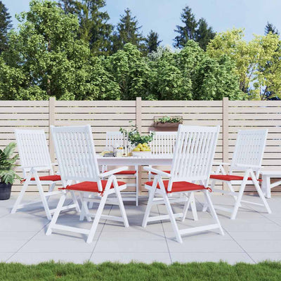Vidaxl Gartenstuhl Kissen 6 ST 40x40x3 cm Oxford Stoff rot