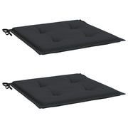 Vidaxl Gartenstuhl Kissen 2 ST 40x40x3 cm Oxford Stoff schwarz - afbeelding 3