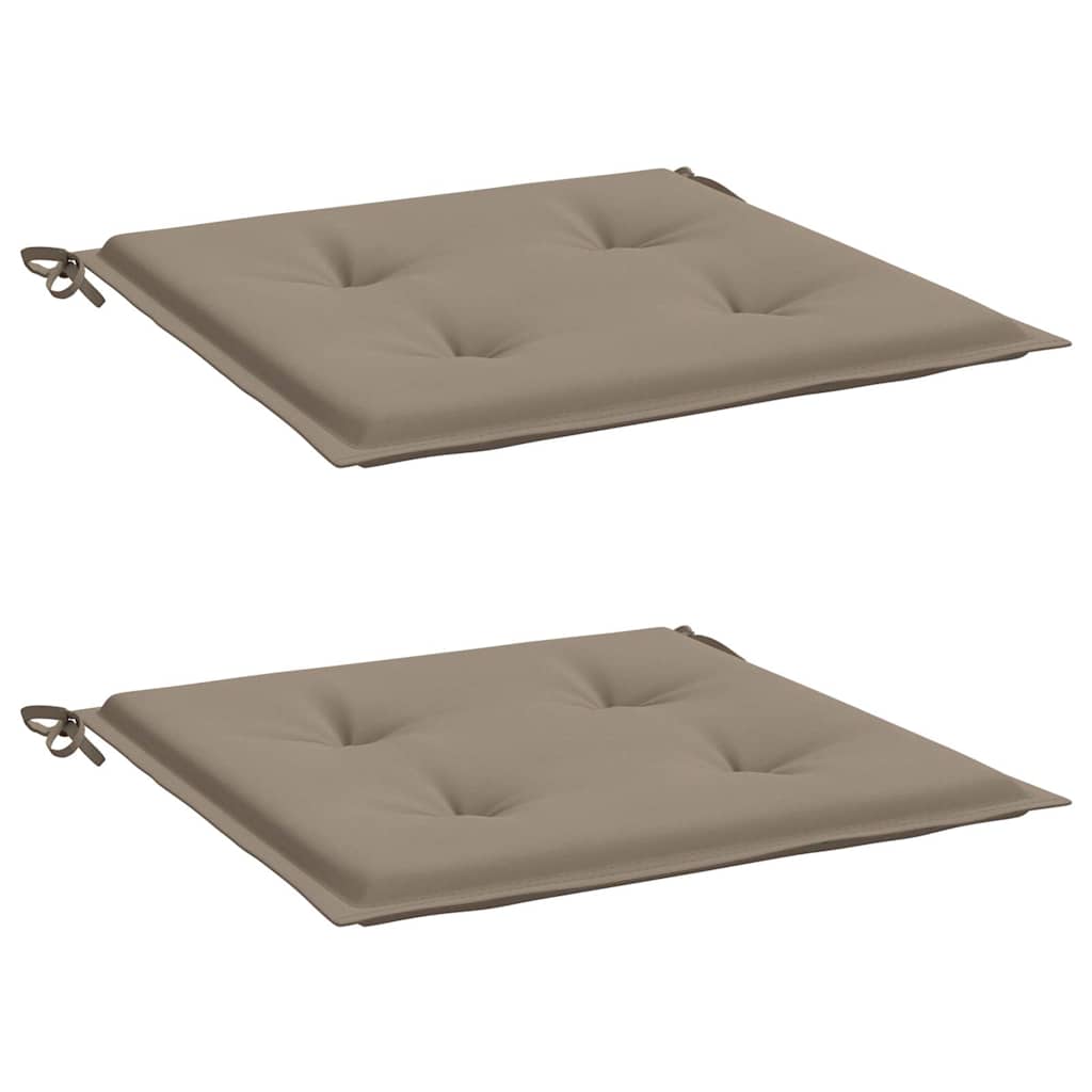 Vidaxl Gartenstuhl Kissen 2 Stcs 40x40x3 cm Oxford Stofftaupe