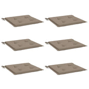 Vidaxl Gartenstuhlkissen 6 Stcs 40x40x3 cm Oxford Stofftaupe - afbeelding 3