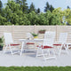 Vidaxl Gartenstuhl Kissen 4 Stcs 40x40x3 cm Oxford Stoff Wein rot