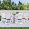 Vidaxl Gartenstuhl Kissen 6 Stcs 40x40x3 cm Oxford Stoff Wein rot
