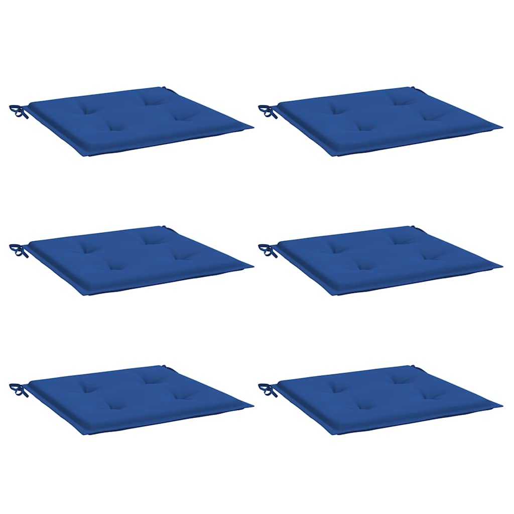 Vidaxl Gartenstuhl Kissen 6 Stcs 40x40x3 cm Oxford Fabric Royal Blue