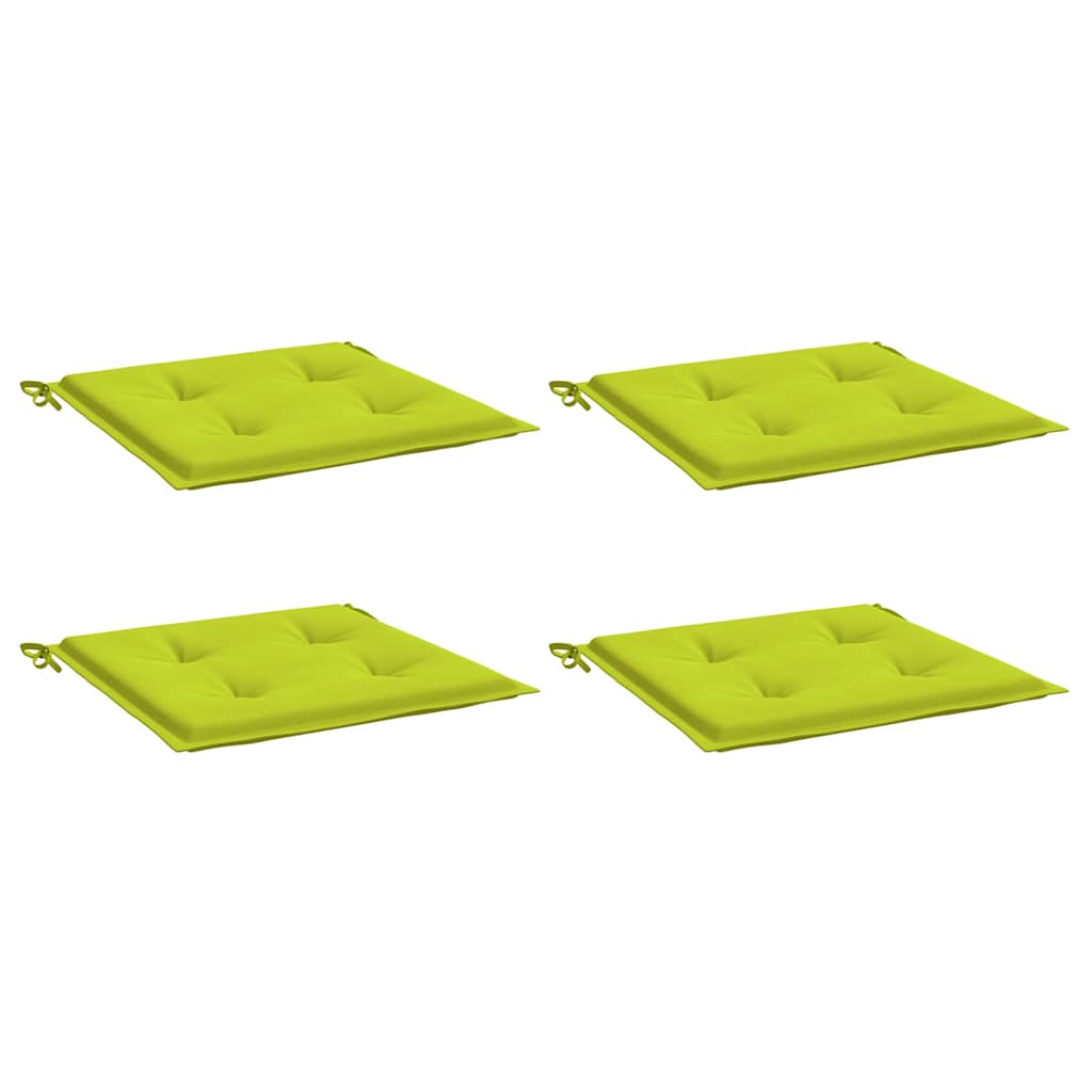 Vidaxl Gartenstuhl Kissen 4 Stcs 40x40x3 cm Oxford Stoff hellgrün