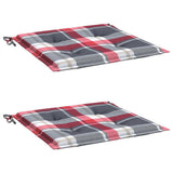 Vidaxx Gartenstuhlkissen 2 Stück 40x40x4 cm Oxford-Stoff Rautenmuster rot - afbeelding 3