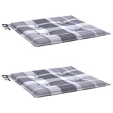 Vidaxx Gartenstuhlkissen 2 Stück 40x40x4 cm Oxford-Stoff Rautenmuster grau - afbeelding 3
