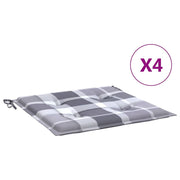 Vidaxx Gartenstuhlkissen 4 Stück 40x40x4 cm Oxford-Stoff Rautenmuster grau - afbeelding 2