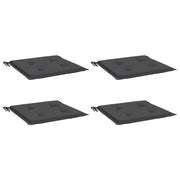 Vidaxl Gartenstuhl Kissen 4 ST 50 x 50 x 3 cm Oxford Stoffanthrazit -gelöscht - afbeelding 3