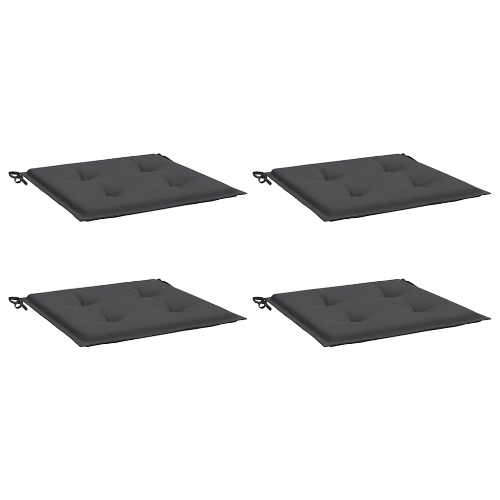 Vidaxl Gartenstuhl Kissen 4 ST 50 x 50 x 3 cm Oxford Stoffanthrazit -gelöscht