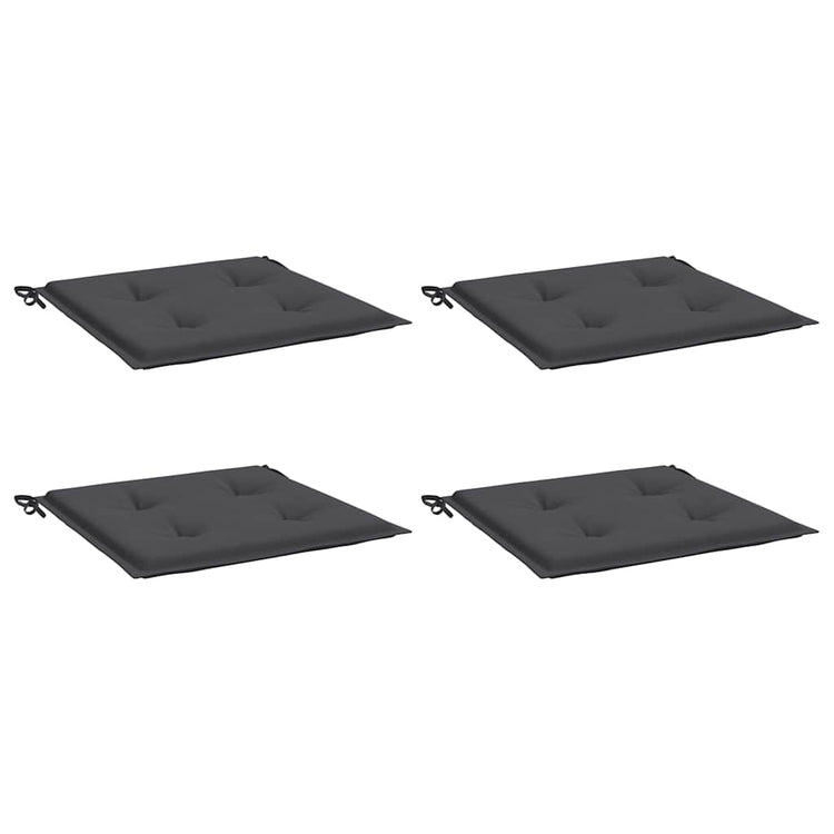 Vidaxl Gartenstuhl Kissen 4 ST 50 x 50 x 3 cm Oxford Stoffanthrazit -gelöscht