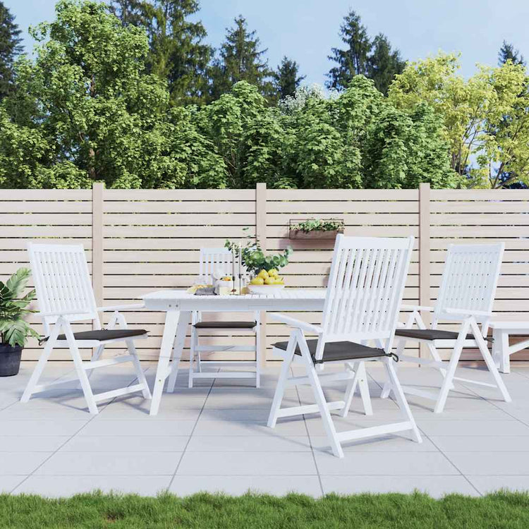 Vidaxl Gartenstuhl Kissen 4 ST 50 x 50 x 3 cm Oxford Stoffanthrazit -gelöscht