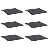 Vidaxl Gartenstuhlkissen 6 ST 50 x 50 x 3 cm Oxford Stoffanthrazit -gelöscht - afbeelding 3