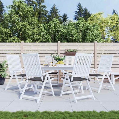 Vidaxl Gartenstuhlkissen 6 ST 50 x 50 x 3 cm Oxford Stoffanthrazit -gelöscht