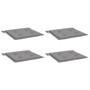 Vidaxl Gartenstuhl Kissen 4 ST 50 x 50 x 3 cm Oxford Stoff grau - afbeelding 3