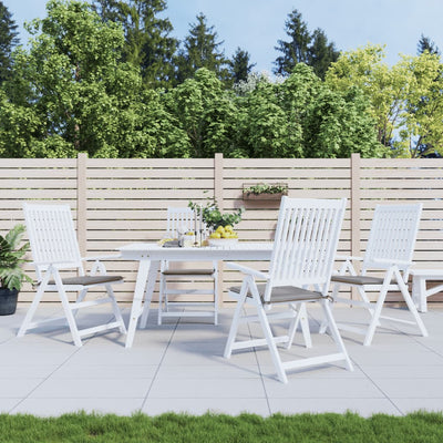 Vidaxl Gartenstuhl Kissen 4 ST 50 x 50 x 3 cm Oxford Stoff grau