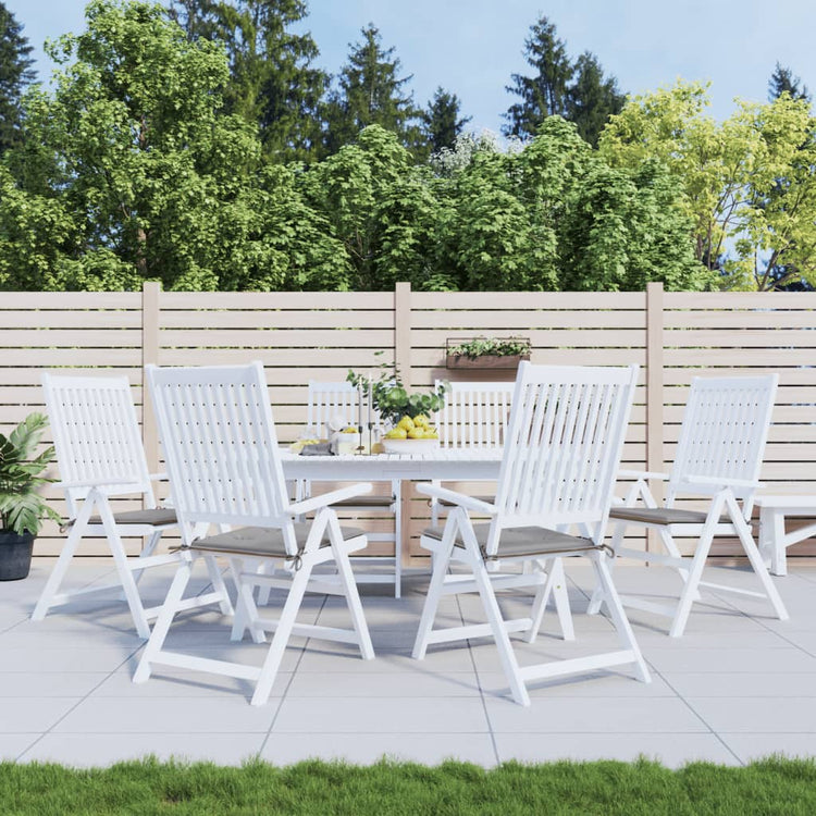 Vidaxx Gartenstuhlkissen 6 Stück 50x50x4 cm Oxford-Stoff grau