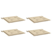 Vidaxl Gartenstuhl Kissen 4 ST 50 x 50 x 3 cm Oxford Stoff Beige - afbeelding 3