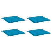 Vidaxl Gartenstuhl Kissen 4 ST 50 x 50 x 3 cm Oxford Stoff Blau - afbeelding 3