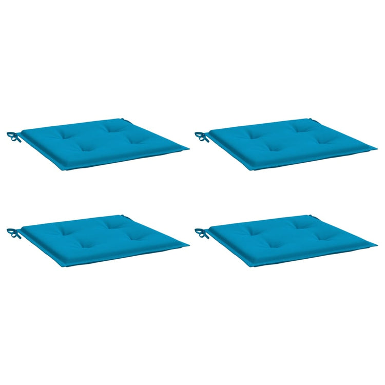 Vidaxl Gartenstuhl Kissen 4 ST 50 x 50 x 3 cm Oxford Stoff Blau