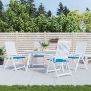 Vidaxl Gartenstuhl Kissen 4 ST 50 x 50 x 3 cm Oxford Stoff Blau - afbeelding 1