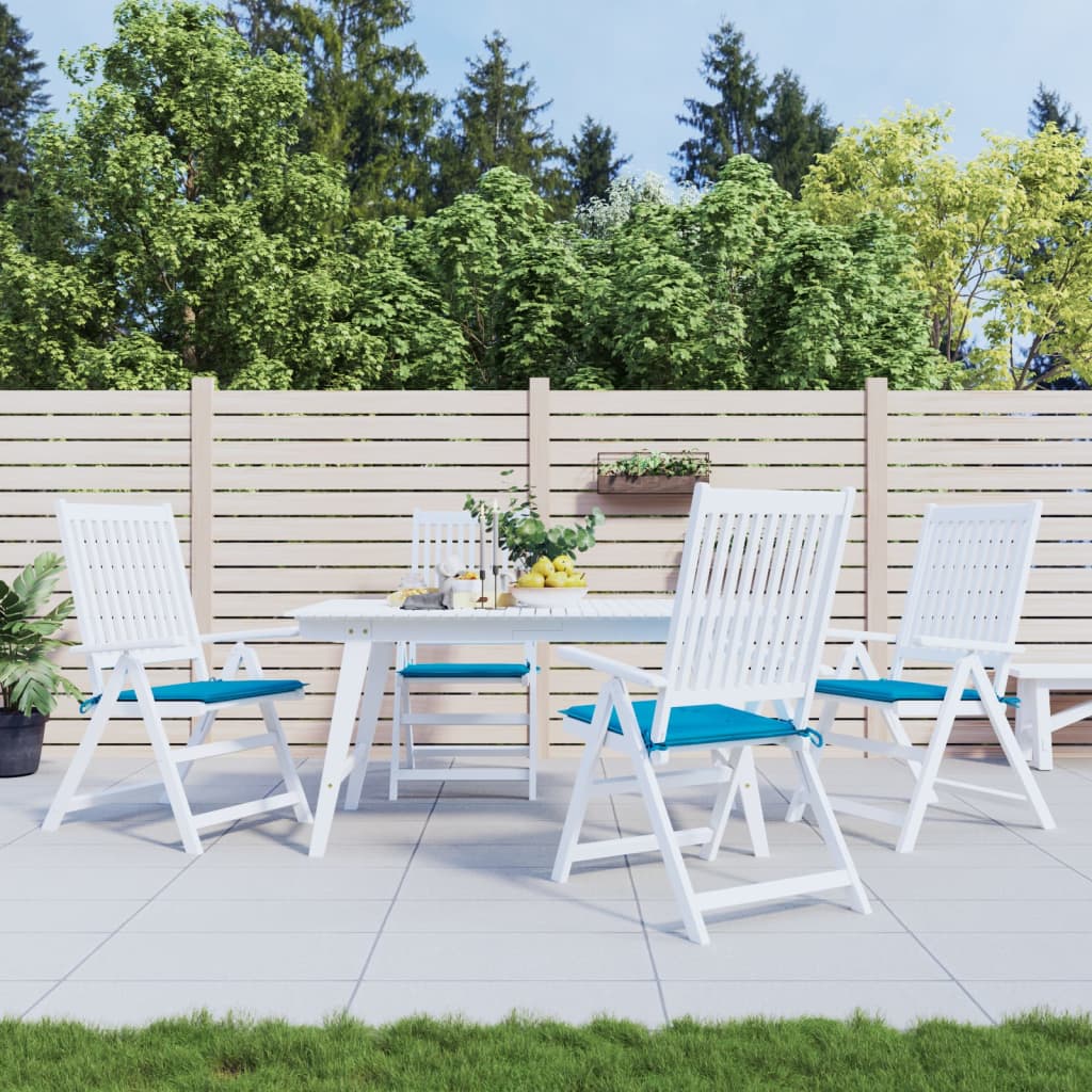 Vidaxl Gartenstuhl Kissen 4 ST 50 x 50 x 3 cm Oxford Stoff Blau
