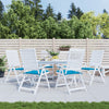 Vidaxl Gartenstuhl Kissen 6 ST 50x50x3 cm Oxford Stoff Blau