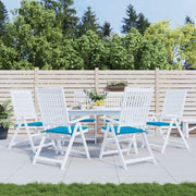 Vidaxl Gartenstuhl Kissen 6 ST 50x50x3 cm Oxford Stoff Blau - afbeelding 1
