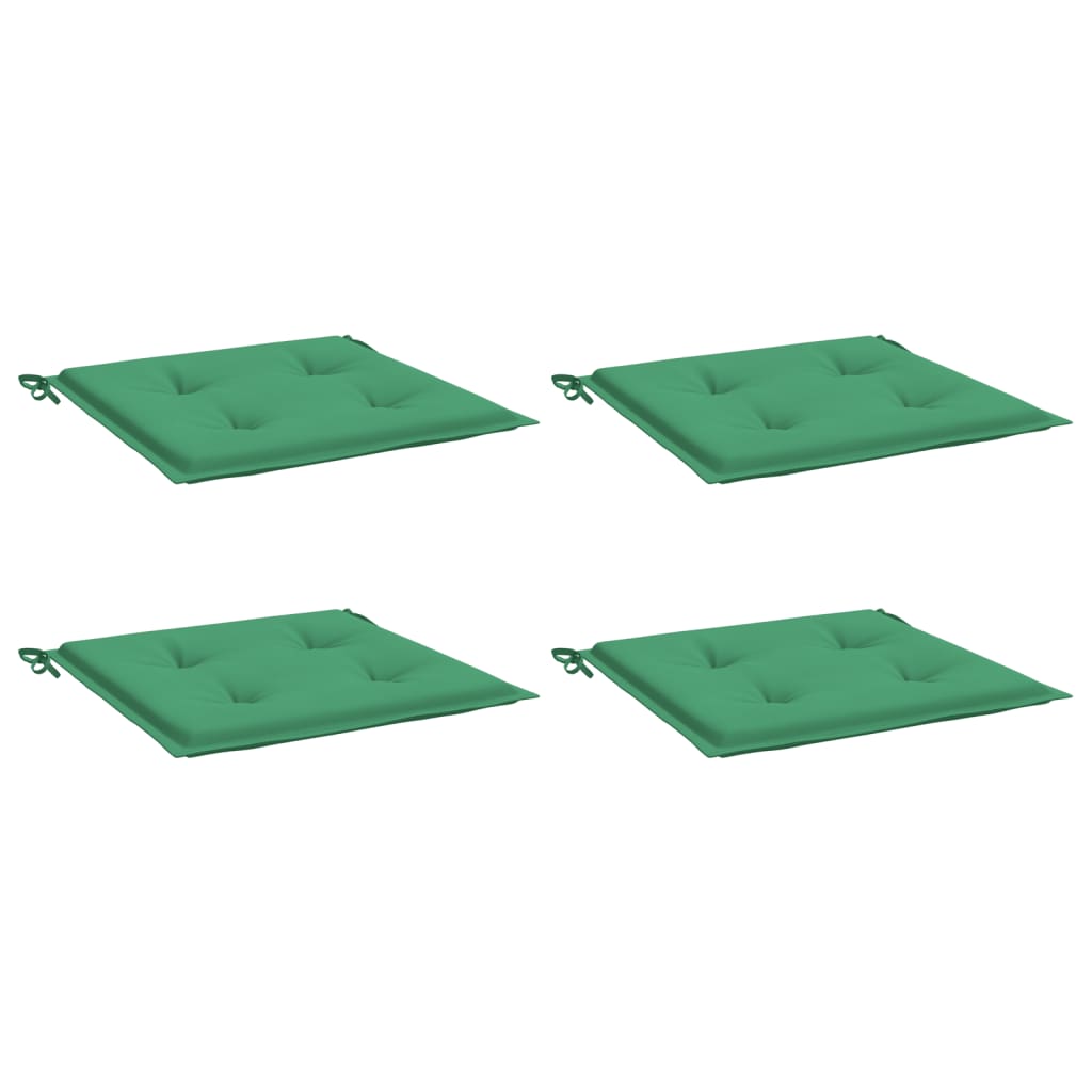 Vidaxl Gartenstuhl Kissen 4 ST 50 x 50 x 3 cm Oxford Stoff grün