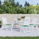 Vidaxl Gartenstuhl Kissen 4 ST 50 x 50 x 3 cm Oxford Stoff grün