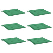 Vidaxl Gartenstuhl Kissen 6 ST 50x50x3 cm Oxford Stoff grün - afbeelding 3