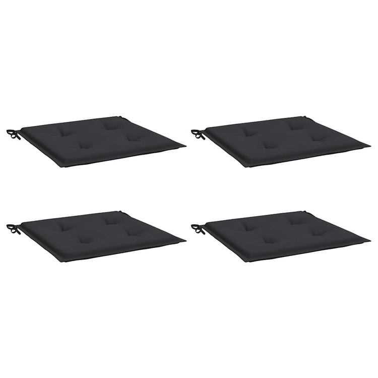 Vidaxl Gartenstuhl Kissen 4 ST 50 x 50 x 3 cm Oxford Stoff schwarz