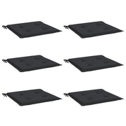Vidaxl Gartenstuhl Kissen 6 ST 50 x 50 x 3 cm Oxford Stoff schwarz - afbeelding 3