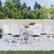 Vidaxl Gartenstuhl Kissen 6 ST 50 x 50 x 3 cm Oxford Stoff schwarz - afbeelding 1