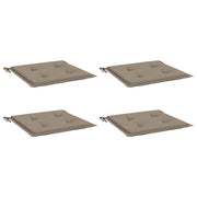 Vidaxl Gartenstuhl Kissen 4 ST 50 x 50 x 3 cm Oxford Stofftaupe - afbeelding 3