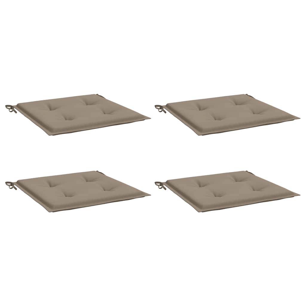 Vidaxl Gartenstuhl Kissen 4 ST 50 x 50 x 3 cm Oxford Stofftaupe